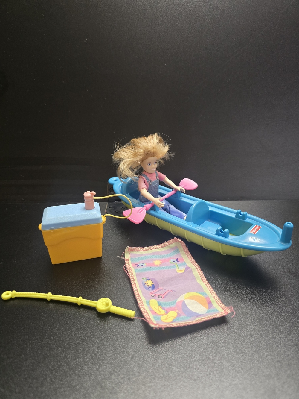 Fisher-Price Loving Family Camping Lake Kayak Doll & Accessories Lot